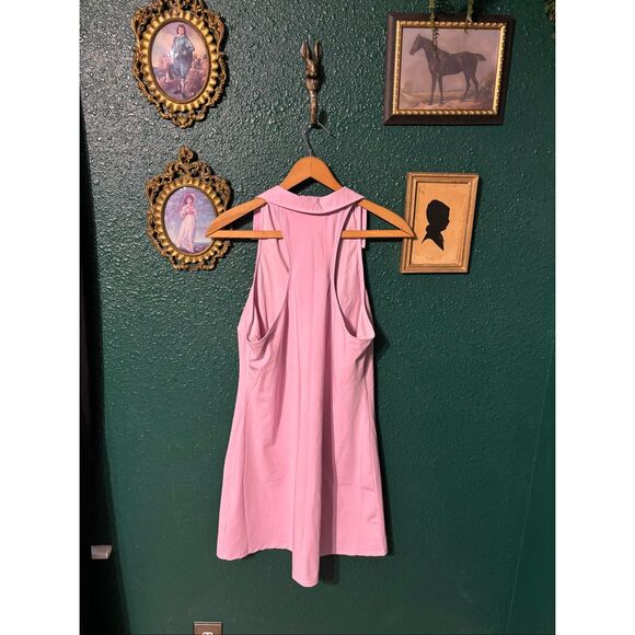 Abercrombie and Fitch Pink Athletic Dress Sz Large Collared - Picture 4 of 4